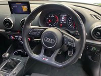 USED 2017 67 AUDI A3 1.6 TDI S LINE 4d 114 BHP SAT NAV, POWDER GREY ALLOYS, 1/2 LEATHER SLINE TRIM