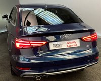 USED 2017 67 AUDI A3 1.6 TDI S LINE 4d 114 BHP SAT NAV, POWDER GREY ALLOYS, 1/2 LEATHER SLINE TRIM