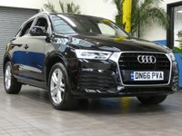USED 2016 66 AUDI Q3 2.0 TDI S LINE NAVIGATION 5d 148 BHP SAT NAV PART LEATHER INTERIOR