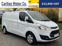 USED 2016 16 FORD TRANSIT CUSTOM 290 TDCi 125 L2H1 LIMITED LWB LOW ROOF ALLOYS A/C FWD P/V  Alloy Wheels