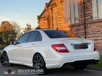 USED 2013 63 MERCEDES-BENZ C CLASS 3.0 C350 CDI BLUEEFFICIENCY AMG SPORT PLUS 4d 262 BHP SUNROOF | CAMERA | PEARL WHITE | FULL SERVICE HISTORY |