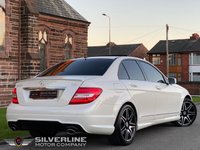 USED 2013 63 MERCEDES-BENZ C CLASS 3.0 C350 CDI BLUEEFFICIENCY AMG SPORT PLUS 4d 262 BHP SUNROOF | CAMERA | PEARL WHITE | FULL SERVICE HISTORY |