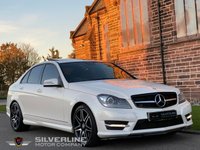 USED 2013 63 MERCEDES-BENZ C CLASS 3.0 C350 CDI BLUEEFFICIENCY AMG SPORT PLUS 4d 262 BHP SUNROOF | CAMERA | PEARL WHITE | FULL SERVICE HISTORY |