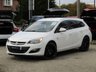 USED 2014 64 VAUXHALL ASTRA 2.0 ELITE CDTI S/S 5d 163 BHP Finished in ARCTIC WHITE with contrasting EBONY HEATED LEATHER trim. This practical family estate is enjoyable to drive and has a good level of equipment in its well designed interior. Features include, Full Heated Leather, Cruise Control, Alloys, A/Con, Front Fogs, Front and Rear Parking Sensors and much more. Dealer serviced at 3522 miles, 6588 miles, 21139 miles, 46000 miles and on arrival at 56411 miles.