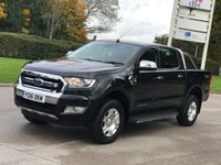 USED 2016 16 FORD RANGER 2.2 LIMITED 4X4 DCB TDCI 4d 158 BHP * * NO VAT * * PARKING SENSORS
