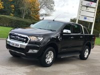 USED 2016 16 FORD RANGER 2.2 LIMITED 4X4 DCB TDCI 4d 158 BHP * * NO VAT * * PARKING SENSORS