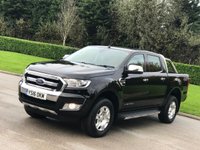 USED 2016 16 FORD RANGER 2.2 LIMITED 4X4 DCB TDCI 4d 158 BHP * * NO VAT * * PARKING SENSORS