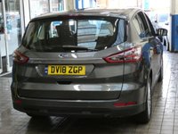 USED 2018 18 FORD S-MAX 2.0 ZETEC TDCI 5d 148 BHP EXCELLENT EXAMPLE 7 SEATS