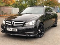 USED 2014 14 MERCEDES-BENZ C CLASS 2.1L C220 CDI AMG SPORT EDITION PREMIUM PLUS 2d AUTO 168 BHP TOP SPEC++FULLY LOADED++PAN ROOF