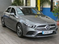 USED 2018 68 MERCEDES-BENZ A-CLASS 1.3 A 200 AMG LINE 5d 161 BHP SAT NAV REVERSING CAMERA MERCEDES SERVICE HISTORY 6 MONTHS GOLD WARRANTY