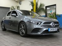 USED 2018 68 MERCEDES-BENZ A-CLASS 1.3 A 200 AMG LINE 5d 161 BHP SAT NAV REVERSING CAMERA MERCEDES SERVICE HISTORY 6 MONTHS GOLD WARRANTY