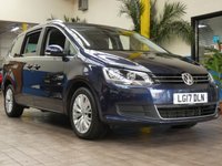USED 2017 17 VOLKSWAGEN SHARAN 2.0 SE NAV TDI BLUEMOTION TECHNOLOGY DSG 5d 148 BHP ULEZ Exempt. 7  Seats, Auto,Sat Nav