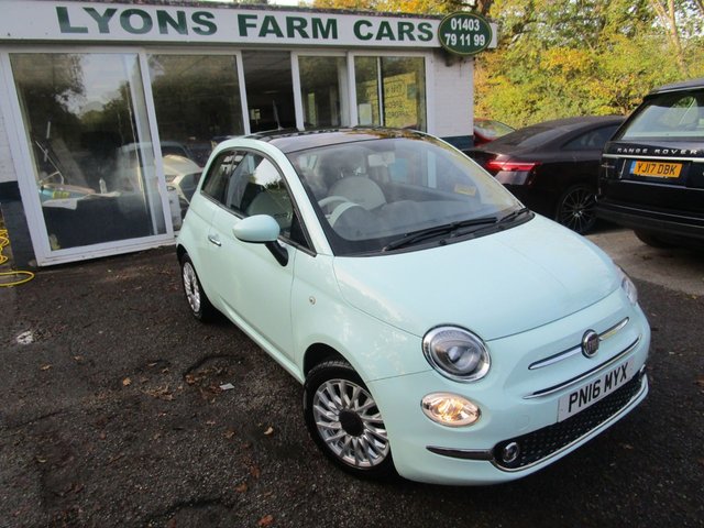 2016 16 Fiat 500 1.2 LOUNGE 3d 69 BHP NEW SHAPE