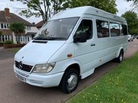 USED 2001 Y MERCEDES-BENZ SPRINTER 2.2 413 CDI  127 BHP 413 CDI 2.2 LWB MINIBUS TWIN WHEELS