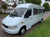 USED 2001 Y MERCEDES-BENZ SPRINTER 2.2 413 CDI  127 BHP 413 CDI 2.2 LWB MINIBUS TWIN WHEELS