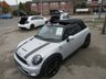 USED 2014 63 MINI CONVERTIBLE 1.6 COOPER S 2d 184 BHP Finished in SILVER WHITE with BLACK HEATED PART LEATHER trim. This retro styled and funky looking MINI Convertible will be a real hit. Great fun to drive. Buy today at winter prices to enjoy in the summer months. Features include Part Leather Heated Seats, Bi Xenon Lights, Park Sensors, Cruise Control, 17" Alloys, DAB Radio, B/Tooth, Climate and much more. Dealer serviced at 17802 miles, 33238 miles, 35030 miles, 37992 miles, 40029 miles 41451 miles and on arrival at 43731 miles.