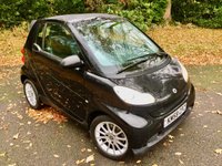 USED 2008 58 SMART FORTWO CABRIO 1.0 PASSION 2d AUTO 84 BHP 2 LADY OWNER//X12 SERVICES WITH BROOKLAND MERCEDES SERVICE HISTORY//BLACK LEATHER//HEATED SEATS//AIRCON//ALLOYS 84 BHP 2 LADY OWNER//X12 BROOKLAND MERCEDES SERVICE HISTORY STAMPS// BLACK LEATHER//HEATED SEATS//AIRCON//ALLOYS