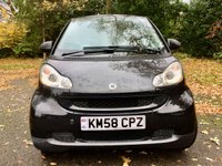 USED 2008 58 SMART FORTWO CABRIO 1.0 PASSION 2d AUTO 84 BHP 2 LADY OWNER//X12 SERVICES WITH BROOKLAND MERCEDES SERVICE HISTORY//BLACK LEATHER//HEATED SEATS//AIRCON//ALLOYS 84 BHP 2 LADY OWNER//X12 BROOKLAND MERCEDES SERVICE HISTORY STAMPS// BLACK LEATHER//HEATED SEATS//AIRCON//ALLOYS