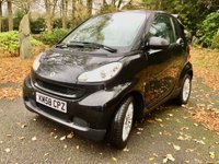 USED 2008 58 SMART FORTWO CABRIO 1.0 PASSION 2d AUTO 84 BHP 2 LADY OWNER//X12 SERVICES WITH BROOKLAND MERCEDES SERVICE HISTORY//BLACK LEATHER//HEATED SEATS//AIRCON//ALLOYS 84 BHP 2 LADY OWNER//X12 BROOKLAND MERCEDES SERVICE HISTORY STAMPS// BLACK LEATHER//HEATED SEATS//AIRCON//ALLOYS