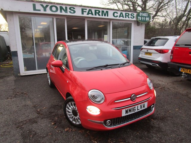 2016 16 Fiat 500 1.2 LOUNGE 3d 69 BHP NEW SHAPE