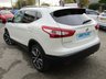 USED 2017 17 NISSAN QASHQAI 1.5 DCI TEKNA 5d 108 BHP Finished in STORM WHITE METALLIC with contrasting EBONY BLACK LEATHER HEATED SEATS. The Qashqai is one of the best selling SUV's around at the moment. This Top of the range edition is comfy, easy to drive and has enough space for 5 adults. Features include, Full heated Leather seats, Sat Nav, Pan Roof, 360 Reverse Cameras, Heated Front screen, DAB, B/Tooth and much more. Dealer serviced at 19321 miles, 36121 miles, 51907 miles and at 65668 miles.