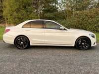 USED 2016 66 MERCEDES-BENZ C CLASS 1.6 C200 D SPORT 4d 136 BHP Sat Nav Black Leather Paddles