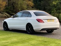 USED 2016 66 MERCEDES-BENZ C CLASS 1.6 C200 D SPORT 4d 136 BHP Sat Nav Black Leather Paddles