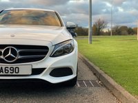 USED 2016 66 MERCEDES-BENZ C CLASS 1.6 C200 D SPORT 4d 136 BHP Sat Nav Black Leather Paddles