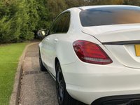 USED 2016 66 MERCEDES-BENZ C CLASS 1.6 C200 D SPORT 4d 136 BHP Sat Nav Black Leather Paddles