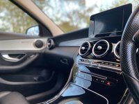 USED 2016 66 MERCEDES-BENZ C CLASS 1.6 C200 D SPORT 4d 136 BHP Sat Nav Black Leather Paddles