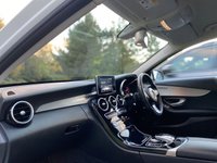 USED 2016 66 MERCEDES-BENZ C CLASS 1.6 C200 D SPORT 4d 136 BHP Sat Nav Black Leather Paddles