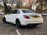 USED 2016 66 MERCEDES-BENZ C CLASS 1.6 C200 D SPORT 4d 136 BHP Sat Nav Black Leather Paddles