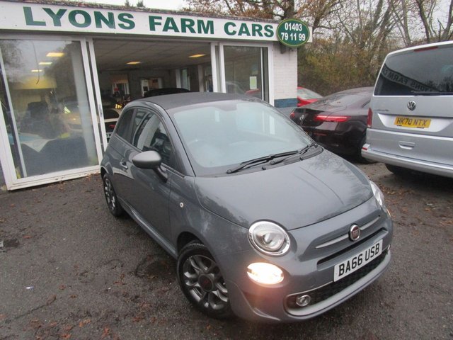 2017 66 Fiat 500c 1.2 S (SPORT) CONVERTIBLE 2d 69 BHP NEW SHAPE