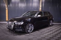 USED 2019 69 AUDI A3 2.0 S3 SPORTBACK TFSI QUATTRO 5d 296 BHP GREAT SPEC, TECH PACK, REV CAMERA, BLACK LEATHER, HEATED SEATS