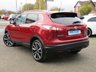 USED 2015 65 NISSAN QASHQAI 1.5 DCI TEKNA 5d 108 BHP Finished in MAGNETIC RED with contrasting EBONY BLACK LEATHER HEATED SEATS. The Qashqai is one of the best selling SUV's around at the moment. This Top of the range edition is comfy, easy to drive and has enough space for 5 adults. Features include, Full heated leather, Sat Nav, Pan Roof, Electric Seats, Auto Park, 360 Reverse Cameras, B/Tooth and much more. Dealer serviced at 3498 miles, 9805 miles, 17999 miles, 25426 miles, and at 33074 miles on 11/9/2021.