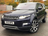 USED 2013 13 LAND ROVER RANGE ROVER EVOQUE Land Rover Range Rover Evoque 2.2 SD4 Pure Auto 4WD 5dr 