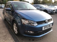 USED 2016 16 VOLKSWAGEN POLO 1.2 MATCH TSI 5d 89 BHP ONLY 43K &pound;20 YEAR TAX