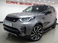 USED 2017 17 LAND ROVER DISCOVERY 3.0 TD6 (258 PS) HSE LUXURY AUTO 4WD 5DR (S/S) + 7 SEATS + DYNAMIC AND BLACK DESIGN PACKAGE + 22 S + PANORAMIC E/SUNROOF + NAV + KEYLESS + DRIVER ASSISTANCE + NAV + DVD REAR ENTERTAINMENT + MERIDIAN + M/MEDIA + E/M/HEAT-COOL LEATHERS + E/REAR SEATS + PRIVACY + L.E.D.S + 360 CAMERA / PARK + STEPS +  E/BOOT 7 SEATS+PANROOF+DYNAMIC DESIGN+22S+LEDS+LEATHER+NAV