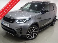 USED 2017 17 LAND ROVER DISCOVERY 3.0 TD6 (258 PS) HSE LUXURY AUTO 4WD 5DR (S/S) + 7 SEATS + DYNAMIC AND BLACK DESIGN PACKAGE + 22 S + PANORAMIC E/SUNROOF + NAV + KEYLESS + DRIVER ASSISTANCE + NAV + DVD REAR ENTERTAINMENT + MERIDIAN + M/MEDIA + E/M/HEAT-COOL LEATHERS + E/REAR SEATS + PRIVACY + L.E.D.S + 360 CAMERA / PARK + STEPS +  E/BOOT 7 SEATS+PANROOF+DYNAMIC DESIGN+22S+LEDS+LEATHER+NAV