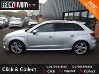 USED 2013 63 AUDI A3 2.0 TDI S LINE 5d 148 BHP FACTORY SATNAV+DAB+BLUETOOTH+FULLY SERVICED
