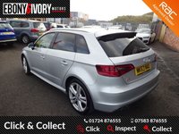 USED 2013 63 AUDI A3 2.0 TDI S LINE 5d 148 BHP FACTORY SATNAV+DAB+BLUETOOTH+FULLY SERVICED