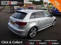 USED 2013 63 AUDI A3 2.0 TDI S LINE 5d 148 BHP FACTORY SATNAV+DAB+BLUETOOTH+FULLY SERVICED