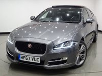 USED 2017 67 JAGUAR XJ 3.0D V6 (300 PS) R-SPORT AUTO 4DR ( EURO 6 ) (S/S) + NAV + PANORAMIC SUNROOF + E/M/HEAT/COOL LEATHERS + MERIDIAN SURROUND SOUND + MULTIMEDIA + CRUISE + L.E.D.S + SOFT CLOSE DOORS + R/CAMERA + F-R-S PARK + BLIND SPOT + KEYLESS + PRICACY + 20 S + E/BOOT PAN ROOF+SOFT CLOSE+R/CAM+PARK+LEATHERS+NAV+CRUISE