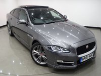 USED 2017 67 JAGUAR XJ 3.0D V6 (300 PS) R-SPORT AUTO 4DR ( EURO 6 ) (S/S) + NAV + PANORAMIC SUNROOF + E/M/HEAT/COOL LEATHERS + MERIDIAN SURROUND SOUND + MULTIMEDIA + CRUISE + L.E.D.S + SOFT CLOSE DOORS + R/CAMERA + F-R-S PARK + BLIND SPOT + KEYLESS + PRICACY + 20 S + E/BOOT PAN ROOF+SOFT CLOSE+R/CAM+PARK+LEATHERS+NAV+CRUISE