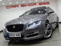 USED 2017 67 JAGUAR XJ 3.0D V6 (300 PS) R-SPORT AUTO 4DR ( EURO 6 ) (S/S) + NAV + PANORAMIC SUNROOF + E/M/HEAT/COOL LEATHERS + MERIDIAN SURROUND SOUND + MULTIMEDIA + CRUISE + L.E.D.S + SOFT CLOSE DOORS + R/CAMERA + F-R-S PARK + BLIND SPOT + KEYLESS + PRICACY + 20 S + E/BOOT PAN ROOF+SOFT CLOSE+R/CAM+PARK+LEATHERS+NAV+CRUISE