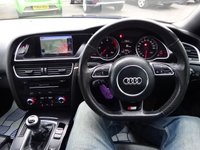 USED 2014 14 AUDI A5 2.0 SPORTBACK TDI BLACK EDITION S/S 5d 175 BHP FACTORY SATNAV+DAB+BLUETOOTH+FULLY SERVICED