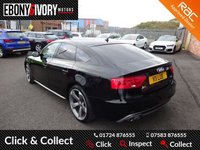 USED 2014 14 AUDI A5 2.0 SPORTBACK TDI BLACK EDITION S/S 5d 175 BHP FACTORY SATNAV+DAB+BLUETOOTH+FULLY SERVICED