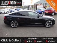 USED 2014 14 AUDI A5 2.0 SPORTBACK TDI BLACK EDITION S/S 5d 175 BHP FACTORY SATNAV+DAB+BLUETOOTH+FULLY SERVICED