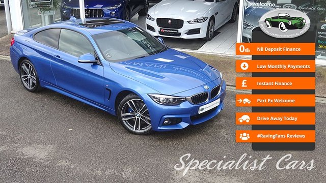 2019 68 BMW 4 Series 2.0 420D XDRIVE M SPORT 2d 188 BHP
