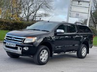 USED 2015 65 FORD RANGER 2.2 LIMITED 4X4 DCB TDCI 4d 148 BHP 7 STAMPS IN BOOK + CANOPY , NO VAT